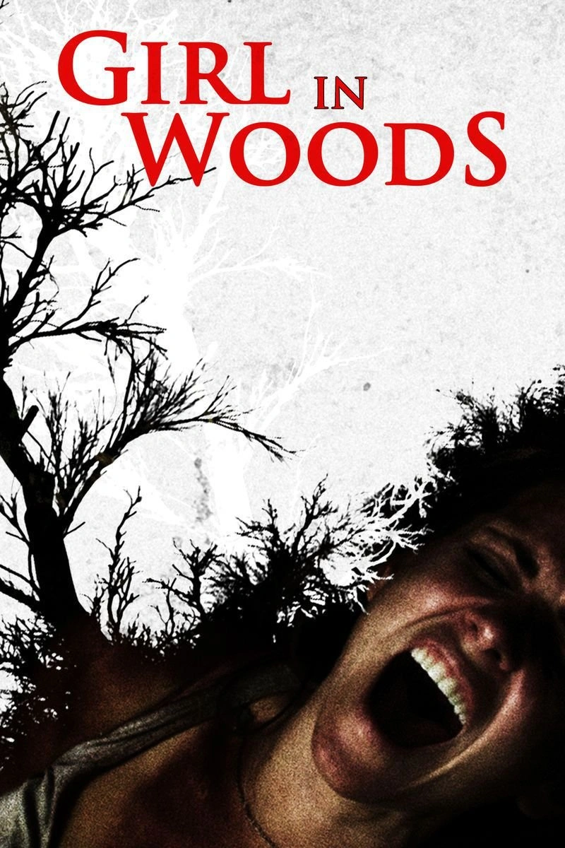 Poster van Girl In Woods