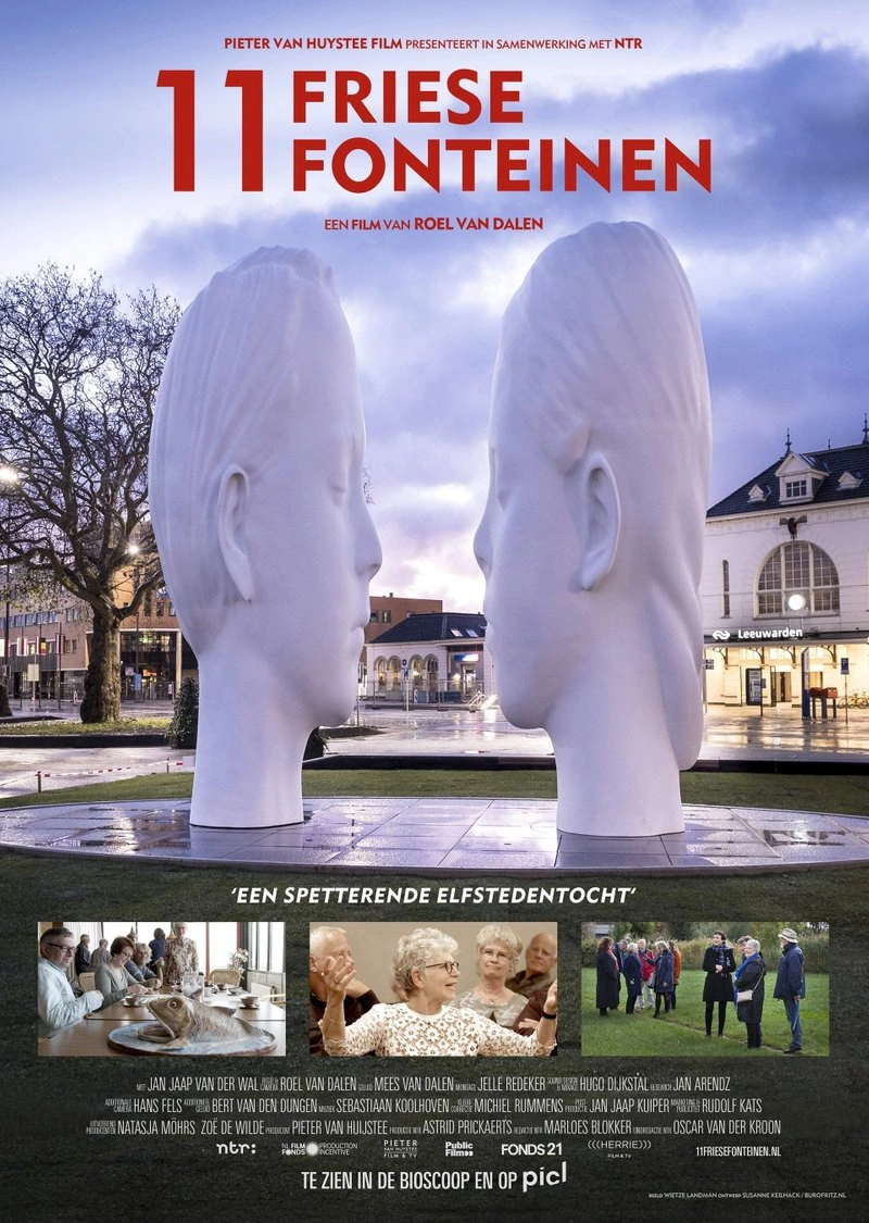 Poster van 11 Friese Fonteinen