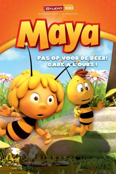Poster Maya De Bij - Pas op voor de Beer