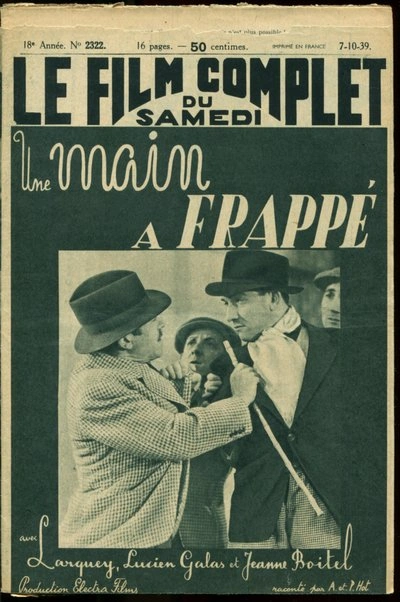 Affiche Une main a frappé