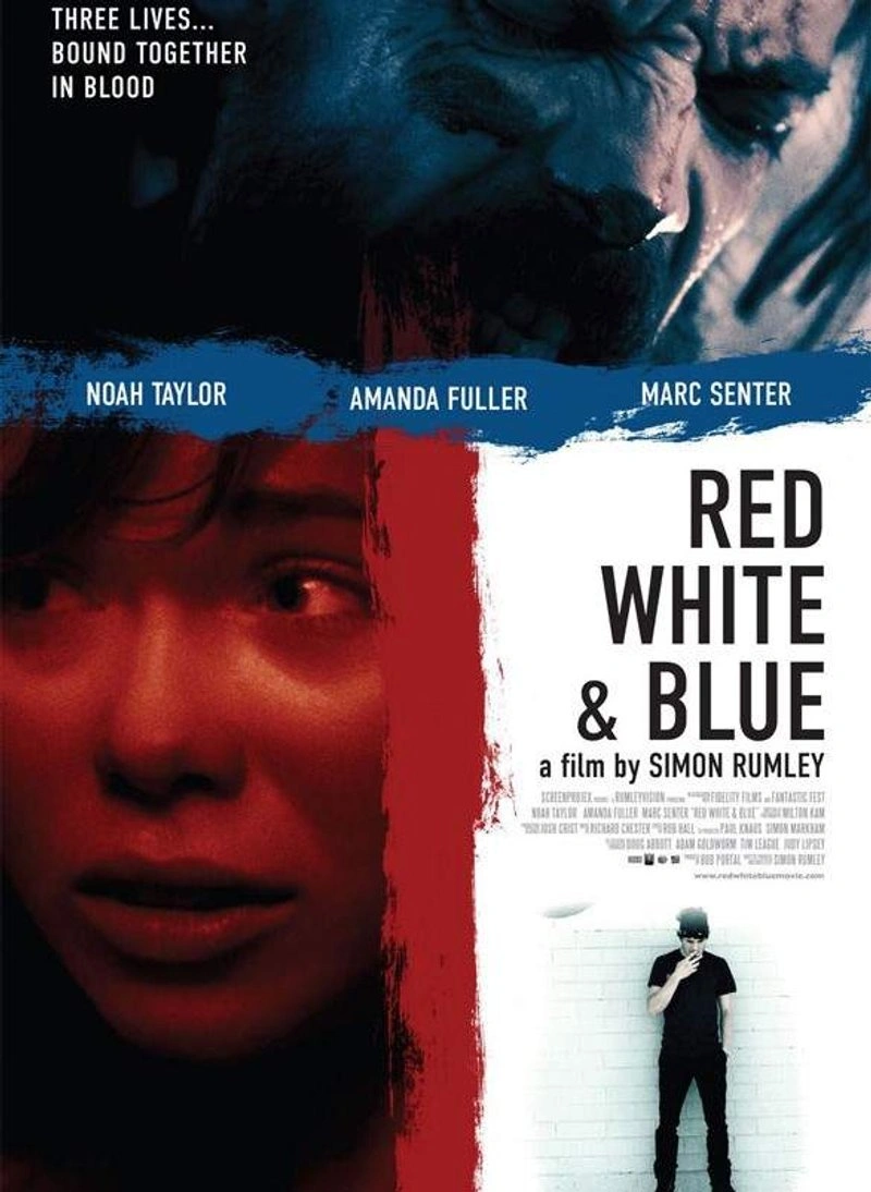 Poster van Red White & Blue