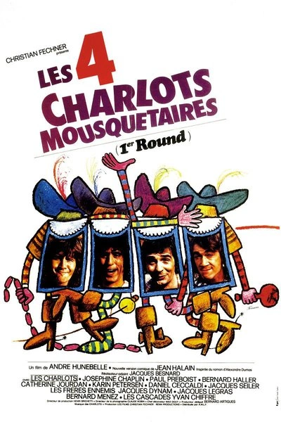 Poster Les quatre Charlots mousquetaires