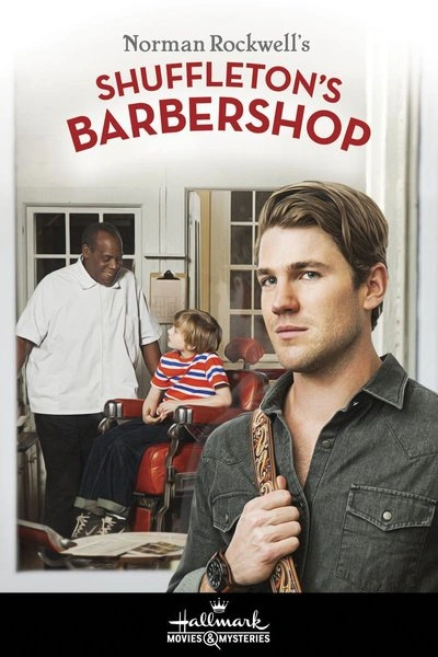 Affiche Norman Rockwell's Shuffleton's Barbershop