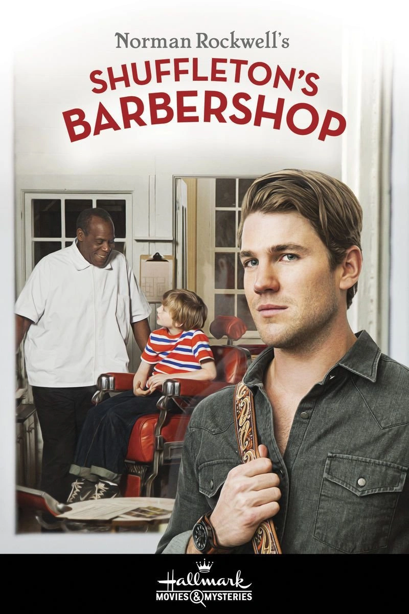 Poster van Norman Rockwell's Shuffleton's Barbershop
