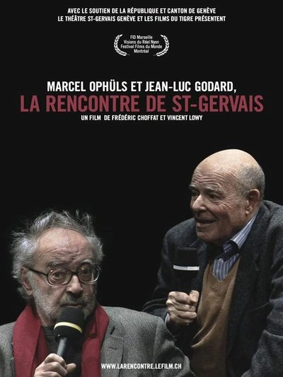 Affiche Marcel Ophuls et Jean-Luc Godard, La rencontre de St-Gervais