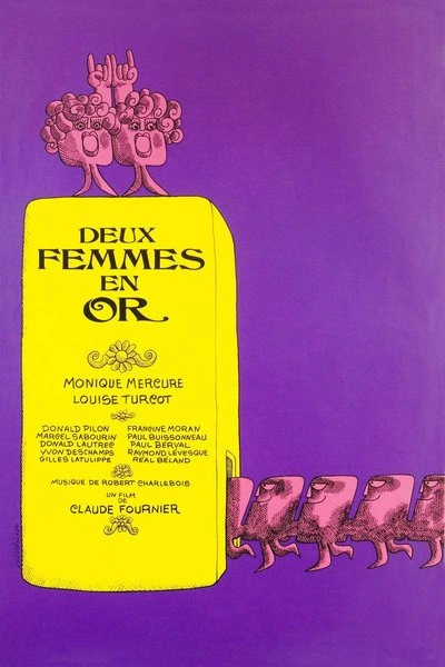 Affiche Deux Femmes en Or