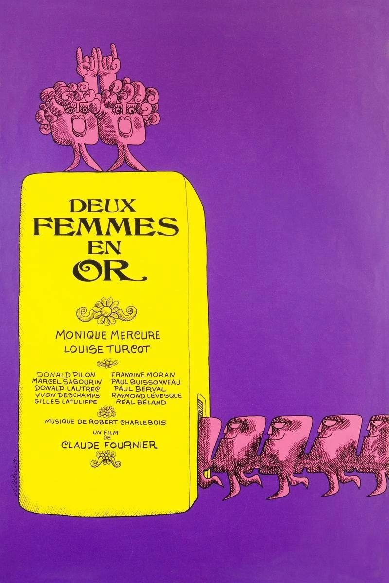 Affiche de Deux Femmes en Or