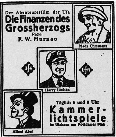 Affiche Die Finanzen des Grossherzogs
