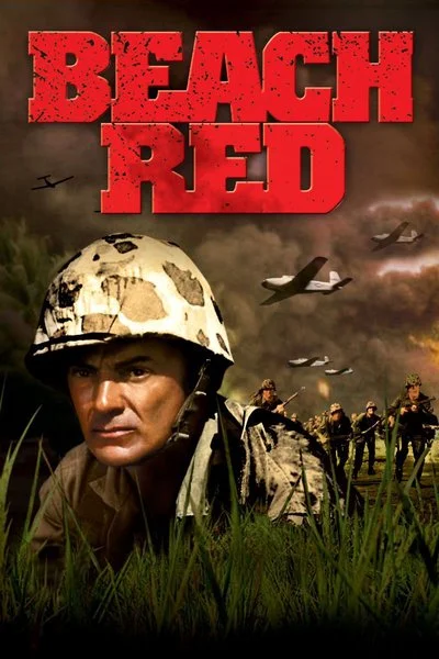 Poster Beach Red