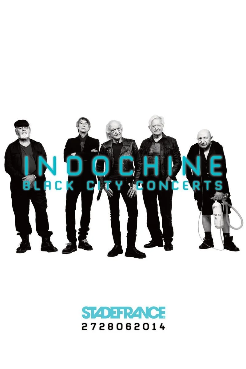 Poster van Indochine: Black City Concerts