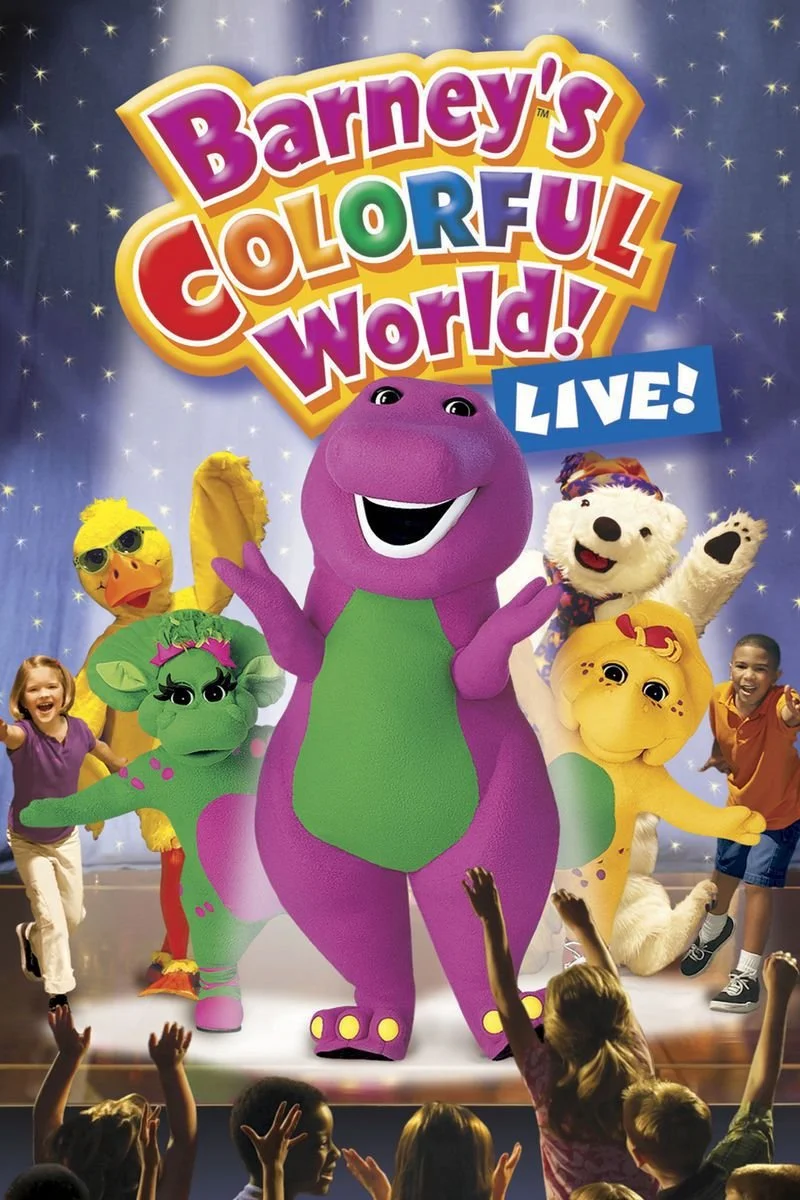 Poster van Barney Colorful World! Live!