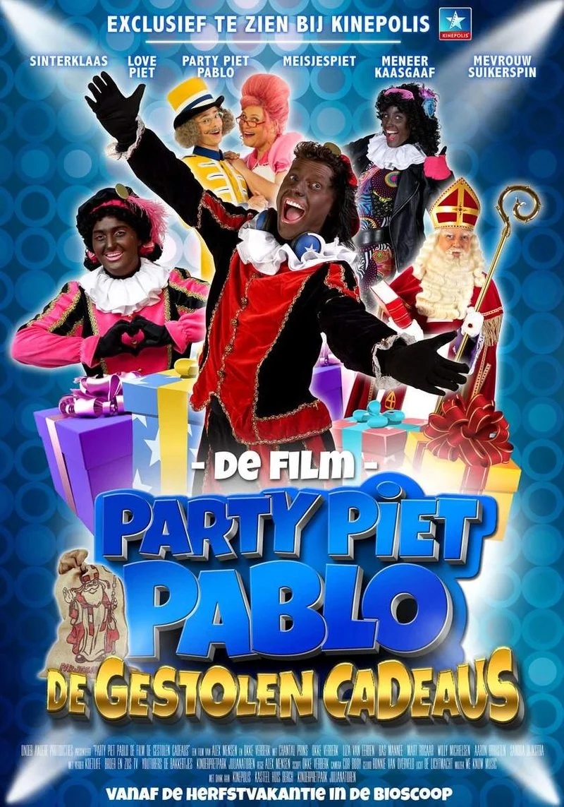 Poster van Party Piet Pablo en de gestolen cadeaus