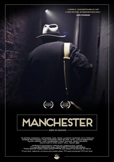 Poster Manchester keeps on dancing