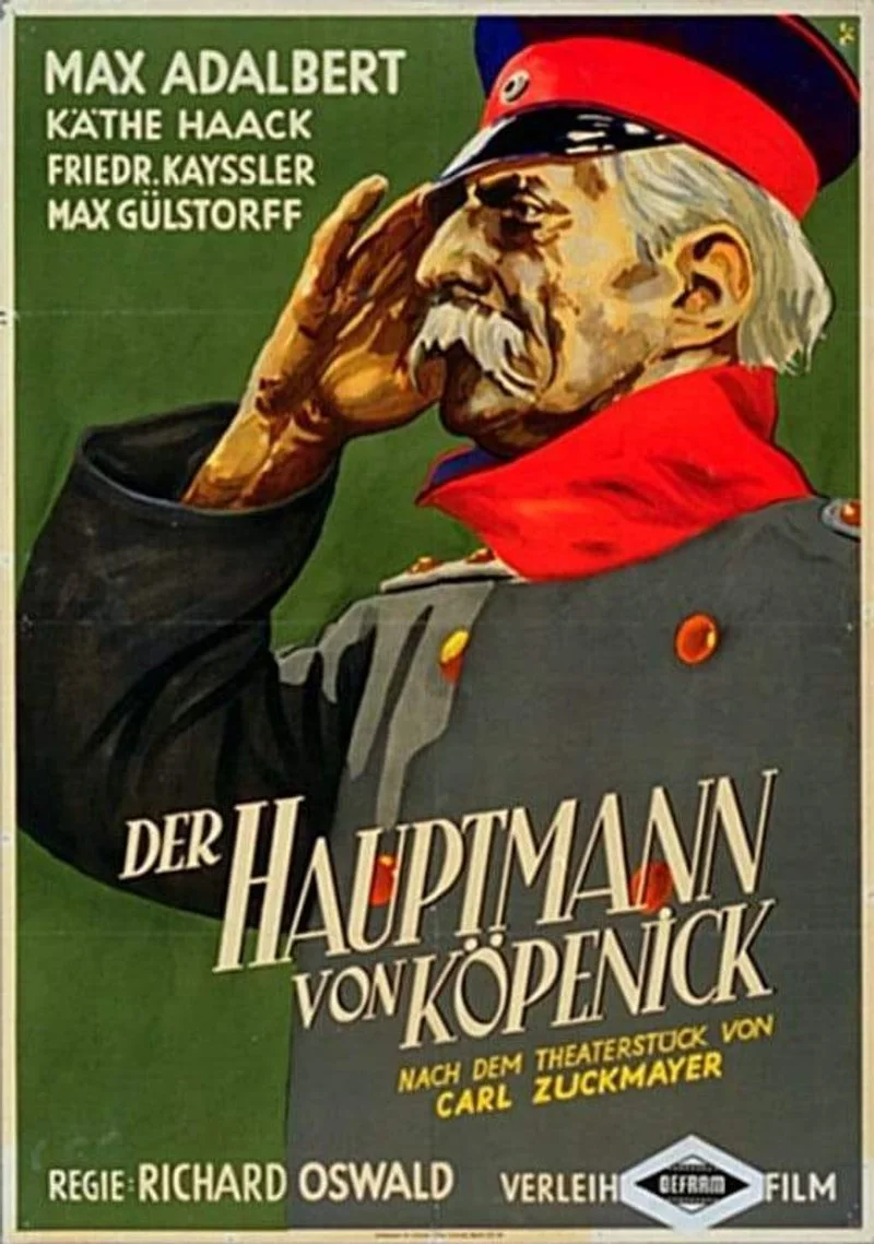 Affiche de Der Hauptmann von Köpenick