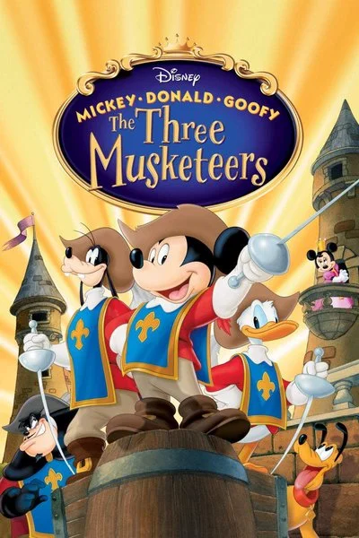 Poster Mickey, Donald, Goofy: De Drie Musketiers