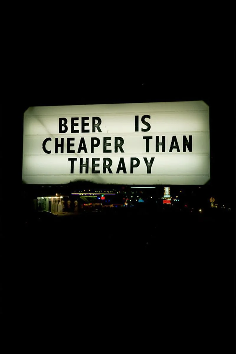 Poster van Beer Is Cheaper Than Therapy