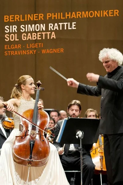 Affiche Sol Gabetta & Sir Simon Rattle in Baden-Baden 2014
