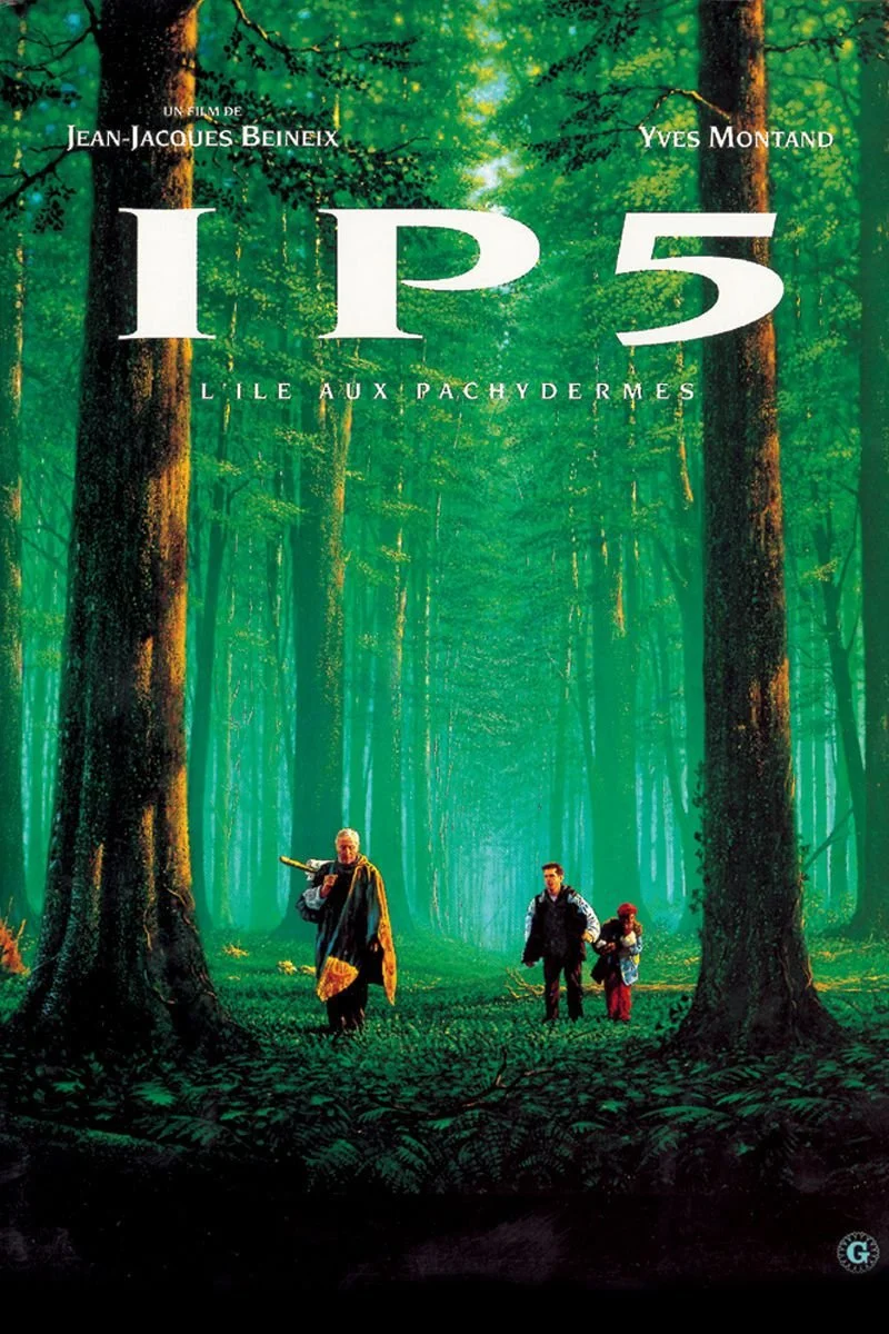 Poster van IP5, l'île aux pachydermes