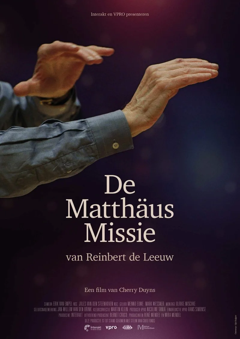 Poster van De Matthäus missie van Reinbert de Leeuw