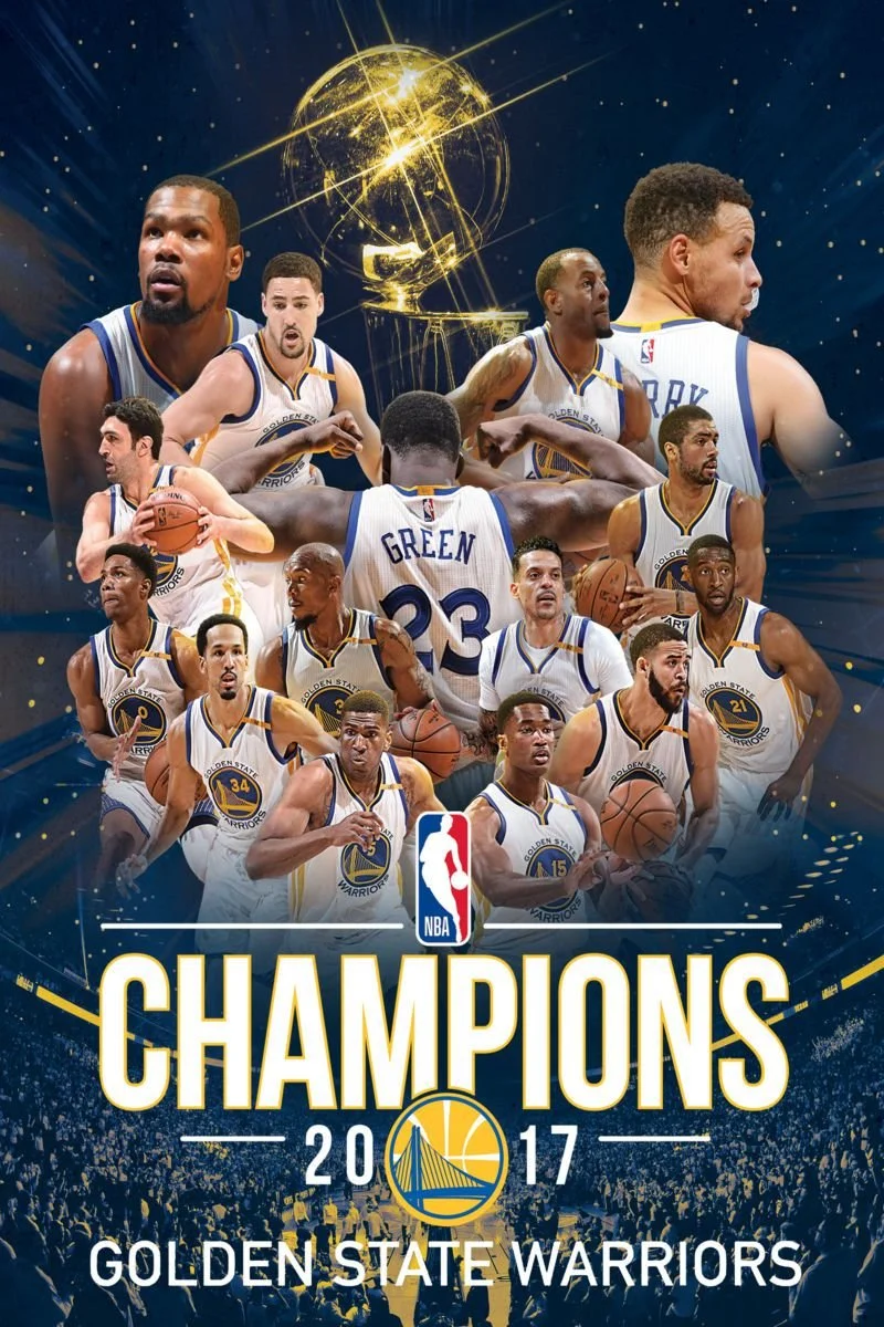 Poster van 2017 NBA Champions: Golden State Warriors