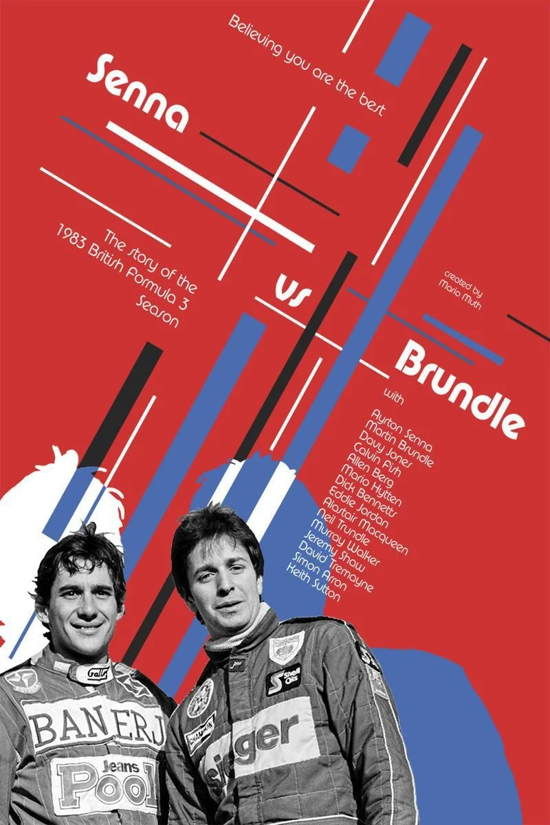 Poster van Senna vs. Brundle