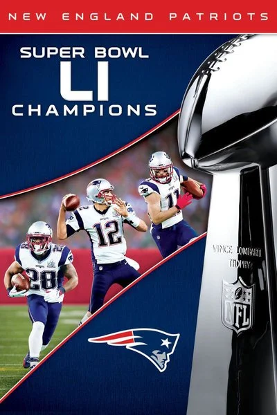 Affiche NFL Super Bowl LI Champions New England Patriots