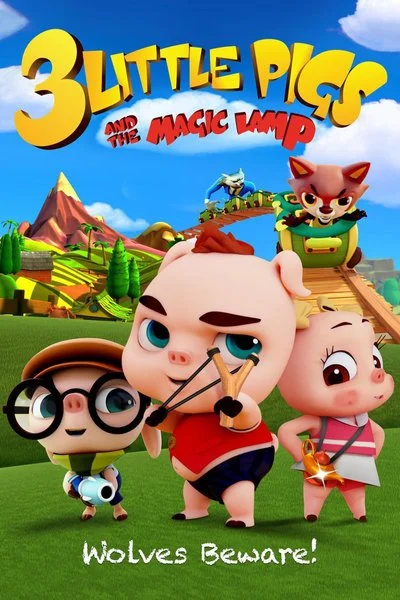 Affiche 3 Little Pigs and the Magic Lamp