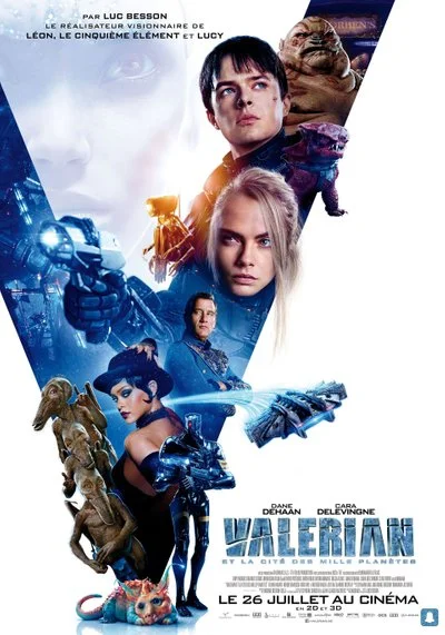 Affiche Valérian et la Cité des Mille Planètes