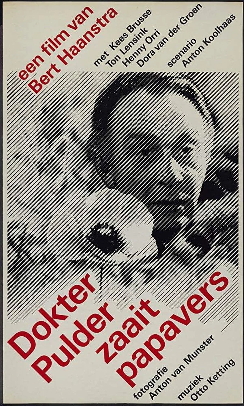 Poster van Dokter Pulder zaait papavers