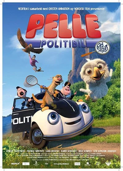 Affiche Pelle Politibil på sporet