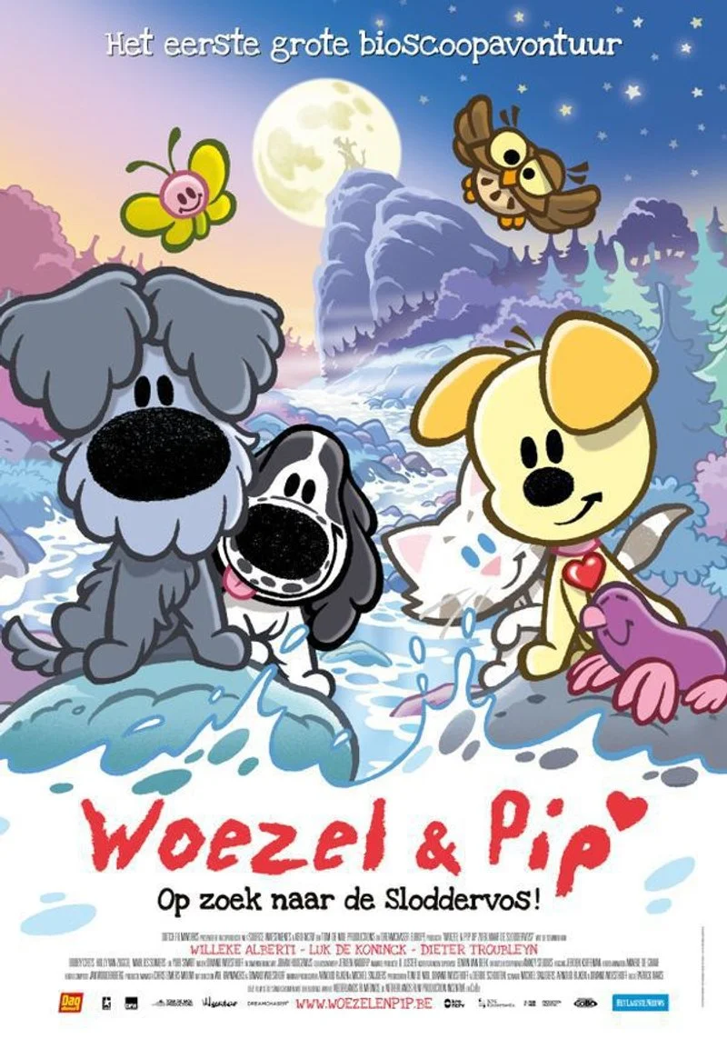 Poster van Woezel & Pip: Op zoek naar de Sloddervos!