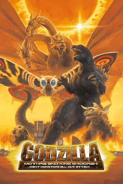 Affiche Godzilla, Mothra and King Ghidorah: Giant Monsters All-Out Attack