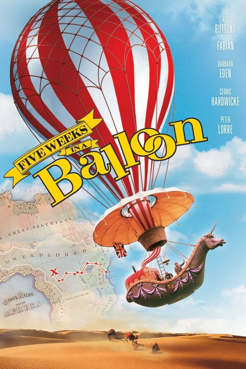 Poster van Five Weeks in a Balloon