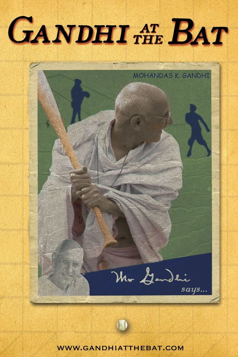 Poster van Gandhi At the Bat