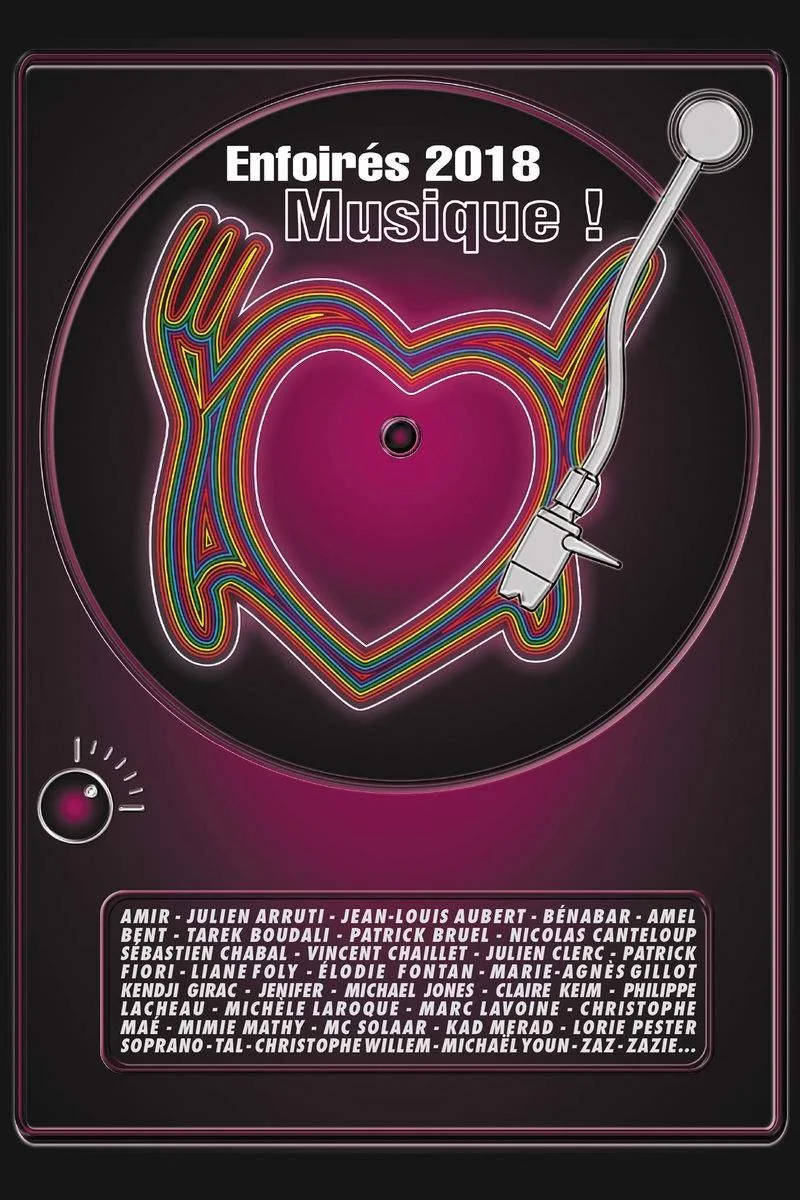 Poster van Enfoirés 2018 musique !