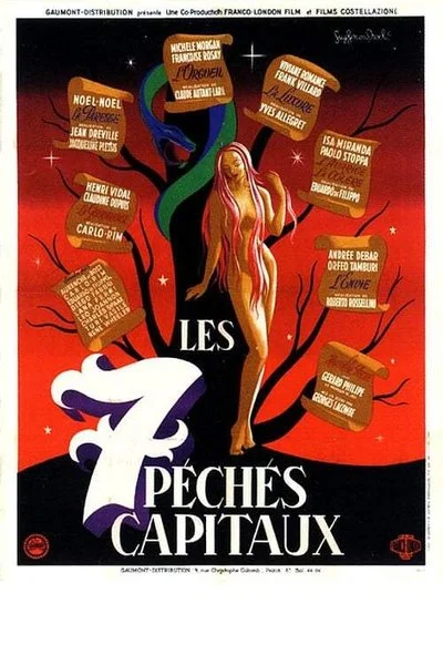 Affiche Les sept péchés capitaux