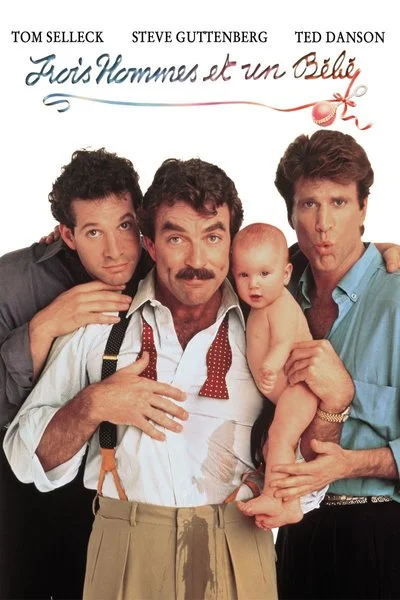 Affiche Trois hommes et un bébé