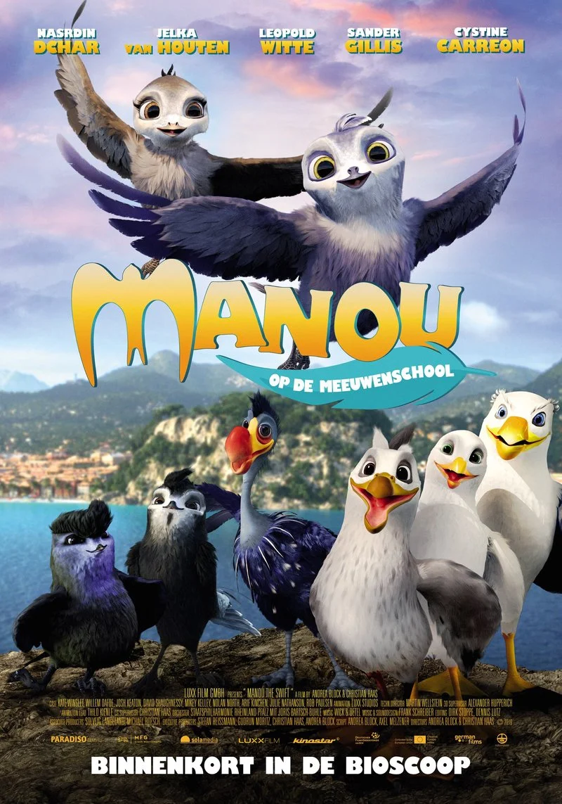 Poster van Manou op de Meeuwenschool