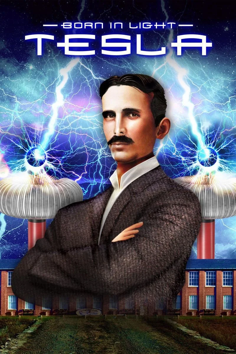 Poster van Born In Light: Tesla