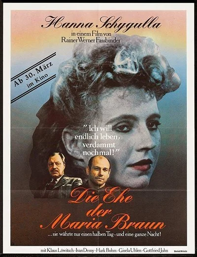 Affiche Die Ehe der Maria Braun