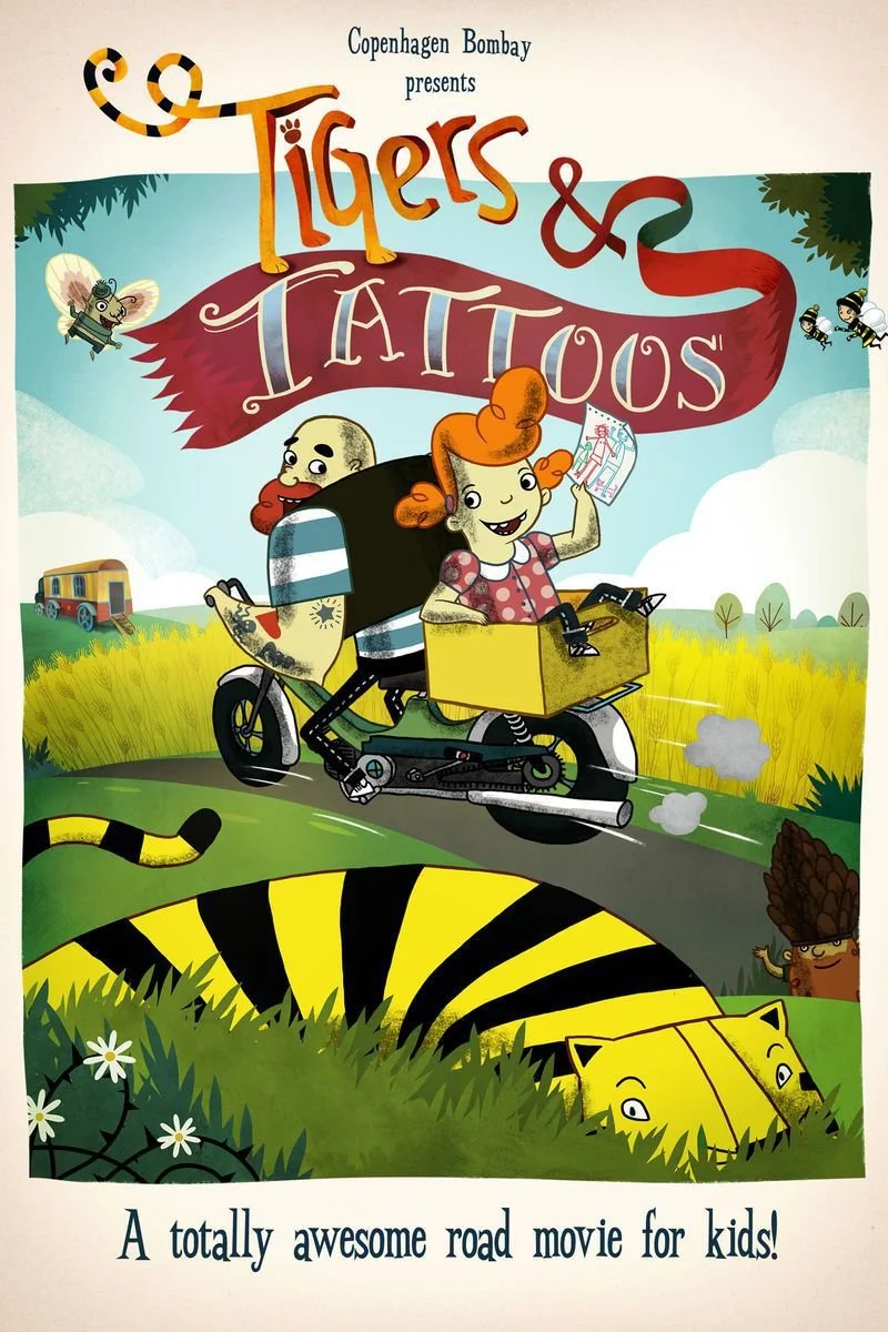 Poster van Tigers and Tattoos
