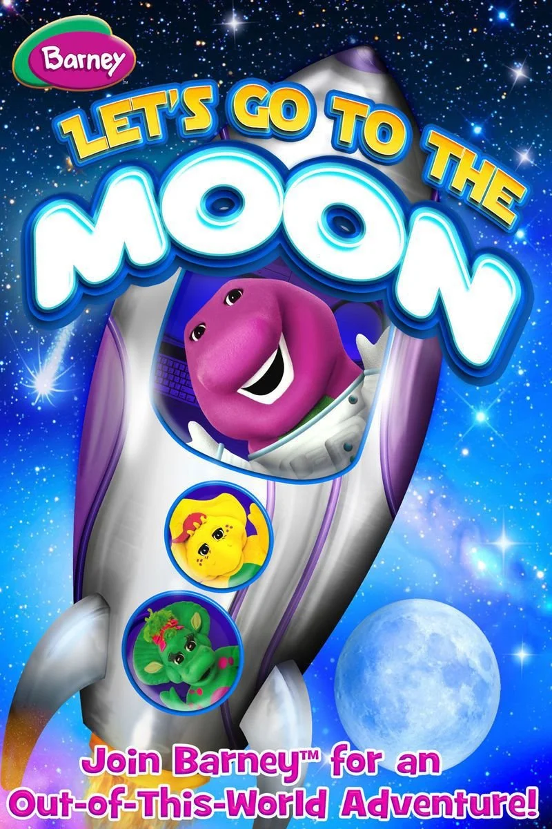 Poster van Barney: Let's Go to the Moon