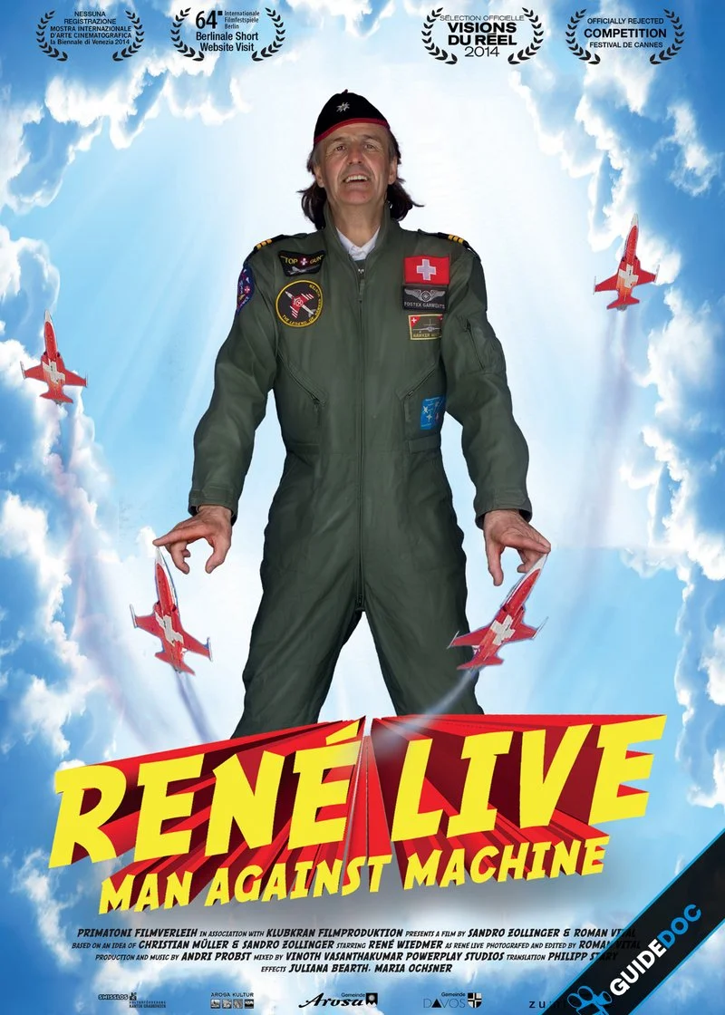 Poster van René Live - Man Against Machine