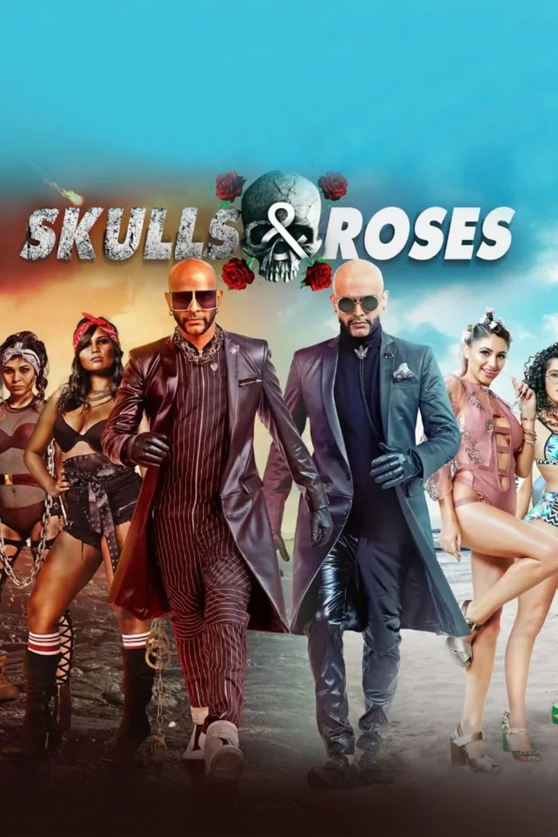 Poster van Skulls & Roses