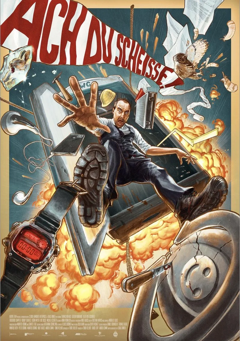 Poster van Ach du Scheisse!
