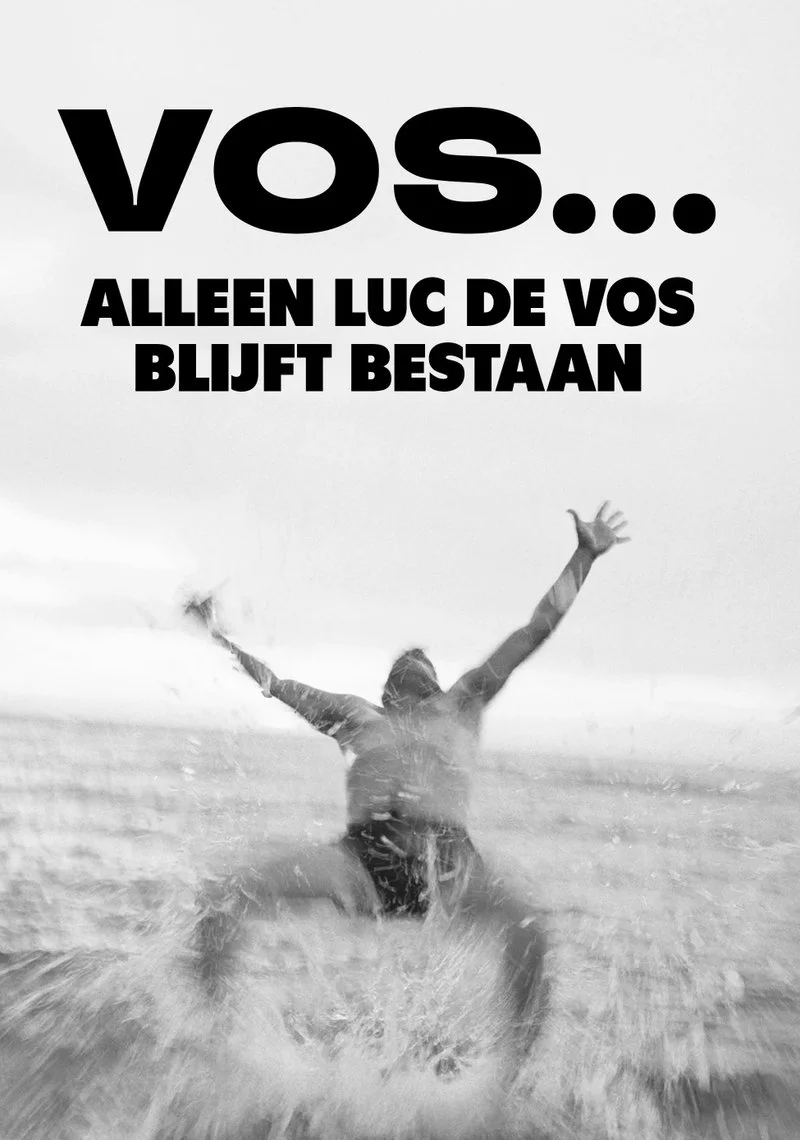 Poster van VOS... Alleen Luc De Vos blijft bestaan