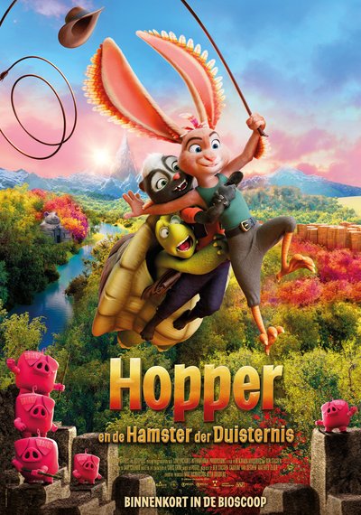 Poster Hopper en de Hamster der Duisternis