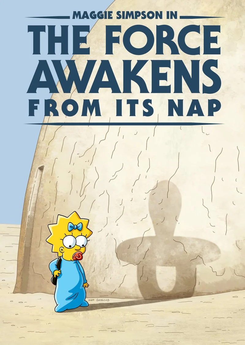 Poster van Maggie Simpson in "The Force Awakens from its Nap"