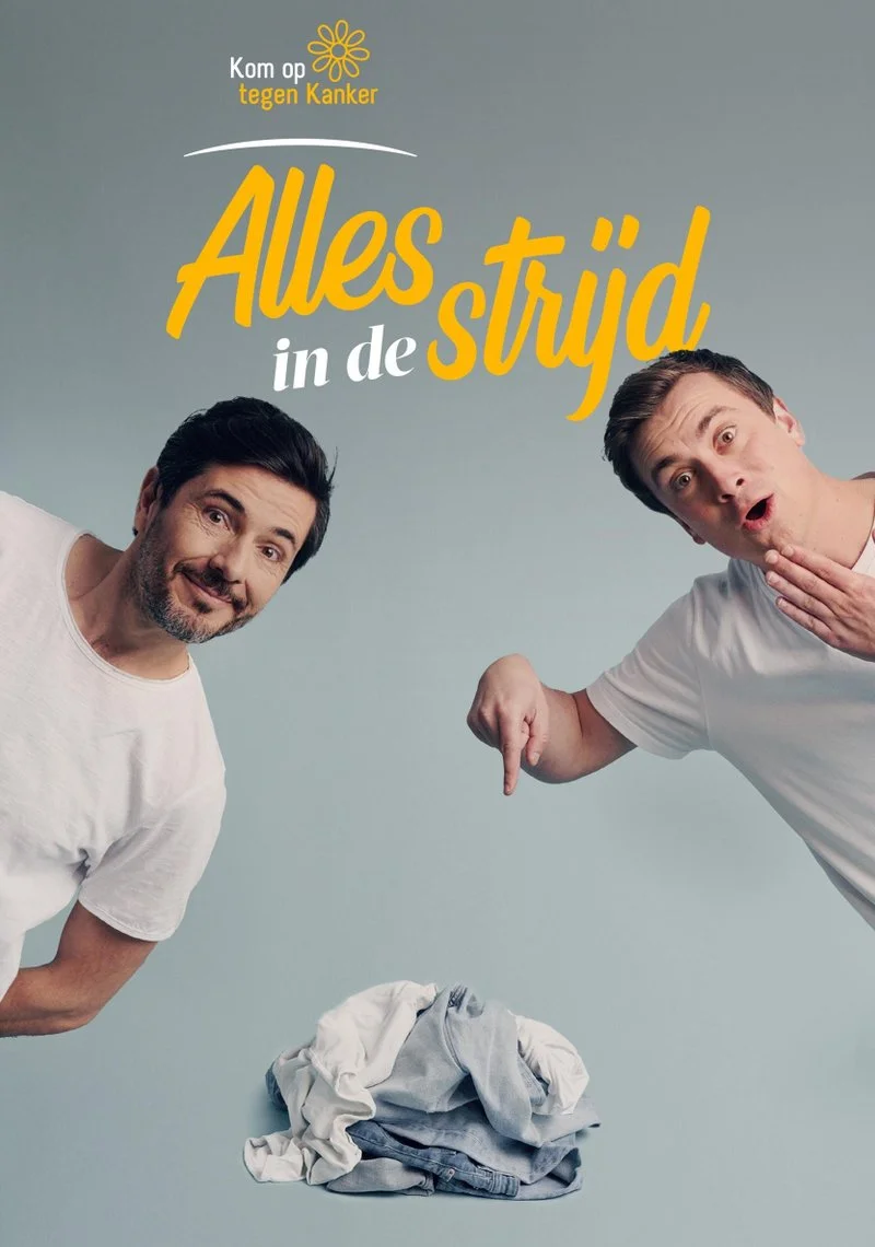 Poster van Kom op tegen Kanker, alles in de strijd