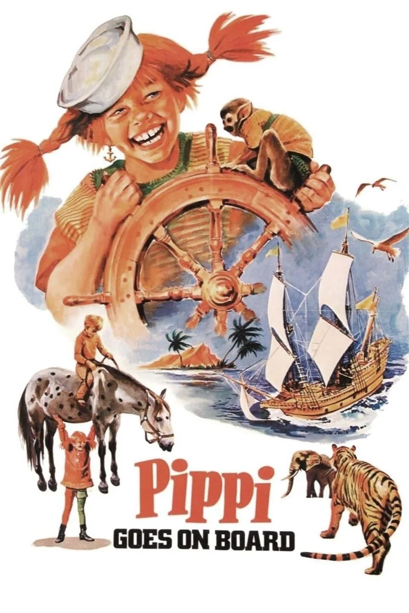 Poster van Pippi gaat van Boord